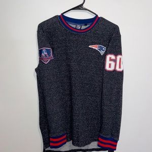 NFL Apparel New England Patriots speckled dark gray Long Sleeve